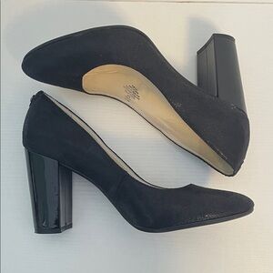 Anne Klein Black Blocky Heels